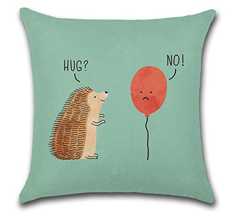 JgZATOA Throw Pillow Covers Funda De Almohada Funda Cojín Hogar Dormitorio Sofá Funda De Cojín Decoración De Coche 45 X 45Cm Juego De 4 Nariz De Elefante