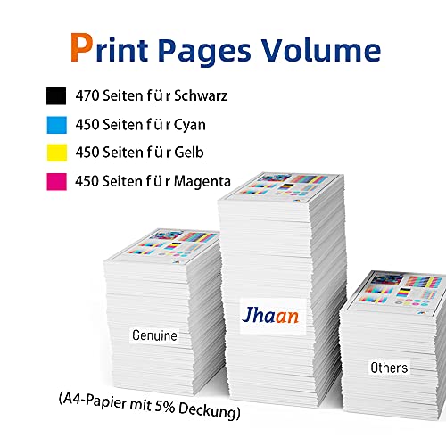 Jhaan 18XL Cartuchos de Tinta para Epson 18 18 XL Compatible con Epson Expression Home XP-205 XP-215 XP-225 XP-305 XP-322 XP-325 XP-405 XP-415 XP-422 XP-425 XP-315 (Paquete de 10)