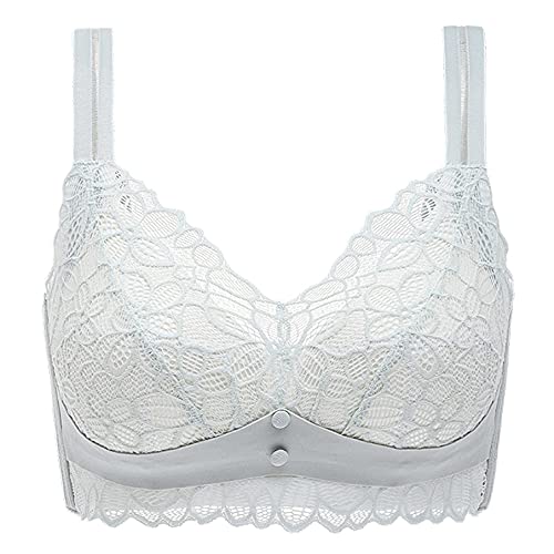 JIANXINlh Sujetadores para mujer de tamaño grande, sin cables, sujetador suave push up, sujetadores de apoyo para bustos grandes, sujetador sin costuras (color gris-A, tamaño: 36J/80J)