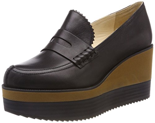 Jil Sander Iconic, Mocasines Mujer, Negro (Nero), 38.5