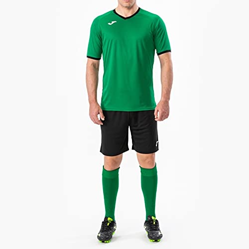 Joma Academy Set Equipacion M/Corta, Niños, Verde Negro, XS