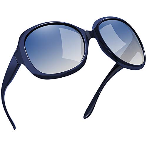 Joopin Gafas de Sol Mujer Moda Polarizadas Protección UV400 de Gran Tamaño Gafas de Sol Señoras Azul Marino