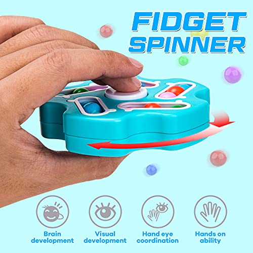 Juegos Niños Niñas 5 6 7 8 9 Años, Cubo de Judías Mágicas Juego para Niños Regalo Niños Niñas 7 8 9 10 Año IQ Fidget Spinner Juegos Niño 3 4 5 6 Años Regalos Cumpleaños Niños Colegio de 5 6 7 8 Años