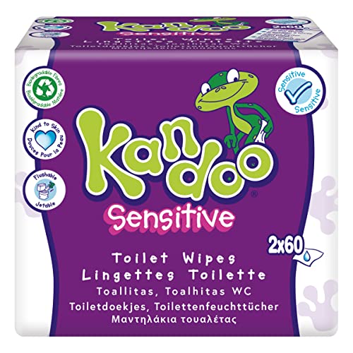 KANDOO TOALLITAS HÚMEDAS BEBÉ SENSITIVE SIN PERFUME 2 x 60 ud