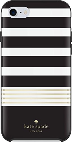 Kate Spade KSIPH-055-STBWG Funda para teléfono móvil 11,9 cm (4.7") Negro, Blanco - Fundas para teléfonos móviles (Funda, Apple, iPhone 7/8, 11,9 cm (4.7"), Negro, Blanco)