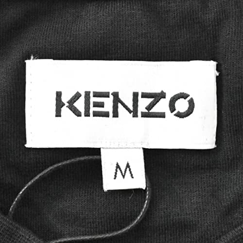 Kenzo Camiseta Hombre, Camiseta Blanca con Logotipo Negro, 100% algodón (tamaño Ajustado) (S)