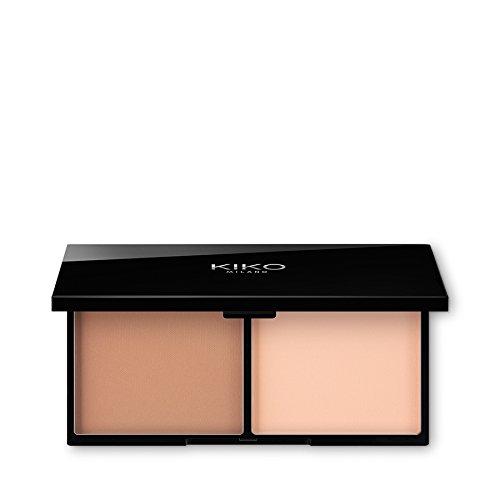 KIKO Milano Smart Contouring Palette 02 | Paleta con polvos bronceadores e iluminador para realizar el contouring