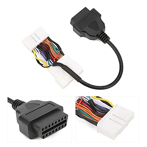 KIMISS Cable de diagnóstico Adaptador, reemplazo de arnés de Conector de Cable de diagnóstico OBD2 de 26 Pines para Model 3 Model Y después de enero de 2019