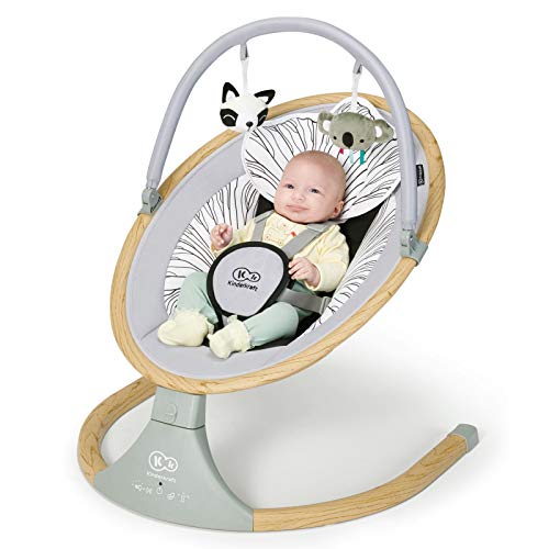 Kinderkraft baby rocker LUMI wooden - Sillas mecedoras, Unisex Infantil, Multicolor(wooden)