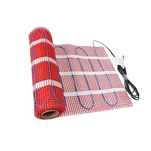 Kit de calefacción por suelo radiante eléctrico. CALENTA DE CALENTA DE PISO MATER ELÉCTRICO RADIENTE CAL WARDMAT AUTO- adhesivo 4- 12M2 El sistema de calefacción de piso de madera de baldosas de cerá