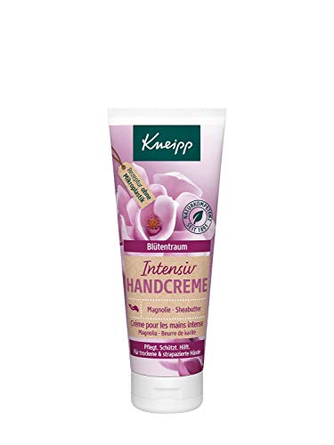 Kneipp Crema de manos intensiva con flores de sueño de magnolia y manteca de karité, 75 ml