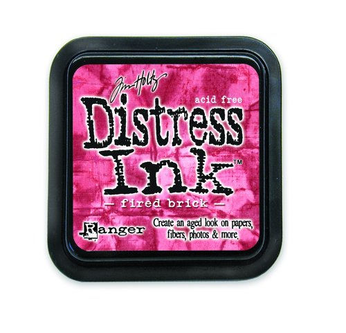 Knorr Prandell-DIS-20202 Tinta Distress Ink Fired Brick. Tim Holtz 31, Color Rojo (Creative Hobbies Group DIS-20202)