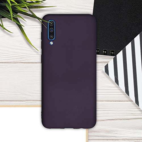 kwmobile Carcasa Compatible con Samsung Galaxy A50 - Funda de Silicona para móvil - Cover Trasero en Frambuesa metálico