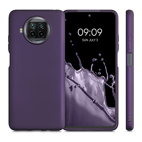 kwmobile Carcasa Compatible con Xiaomi Mi 10T Lite - Funda de Silicona para móvil - Cover Trasero en Frambuesa metálico