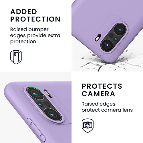 kwmobile Carcasa para Xiaomi Mi 11i / Poco F3 - Funda para móvil en TPU Silicona - Protector Trasero en Lavanda