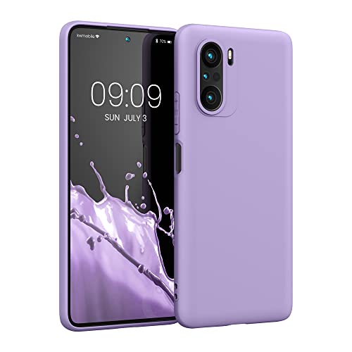 kwmobile Carcasa para Xiaomi Mi 11i / Poco F3 - Funda para móvil en TPU Silicona - Protector Trasero en Lavanda