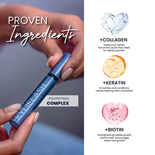 KYLIELASH Serum Pestañas Crecimiento con Keratina I Sérum Crece Pestañas Tratamiento Fortalecedor y Alargador para Pestañas y Cejas - Potenciador de Pestañas con Ingredientes Naturales | Eyelash Serum