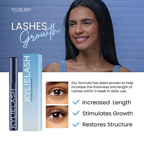 KYLIELASH Serum Pestañas Crecimiento con Keratina I Sérum Crece Pestañas Tratamiento Fortalecedor y Alargador para Pestañas y Cejas - Potenciador de Pestañas con Ingredientes Naturales | Eyelash Serum