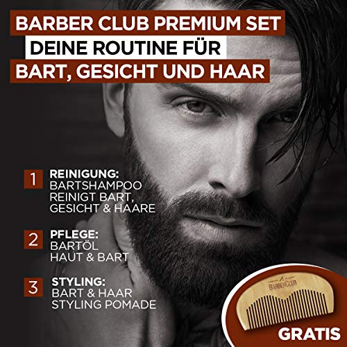 L 'Oréal Men expert Barba Cuidado Juego Barber Club waschgel, bartöl, pomade y gratis Barba peine