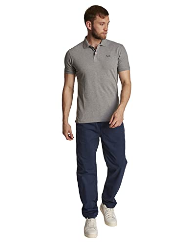 La Martina - Polo de Hombre Slim fit, Gris Brezo Medio, Man, XL