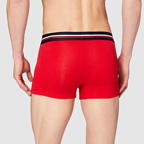 Lacoste 5H3386 Bóxer, Marine/Argent Chine-Rouge, S (Pack de 3) para Hombre