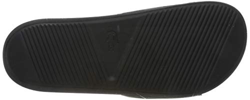 Lacoste Croco Slide 319 4 US CMA, Chanclas Hombre, Black Green, 44.5 EU