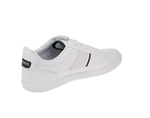 Lacoste Europa 0722 1 SMA - Zapatillas bajas para hombre, blanco y verde oscuro, 41 EU