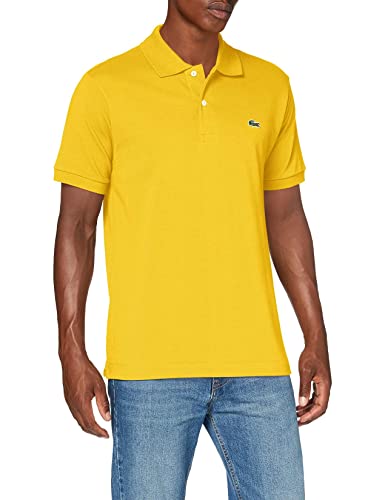 Lacoste L1212, Camisa de Polo para Hombre, Amarillo - Wasp, 5XL