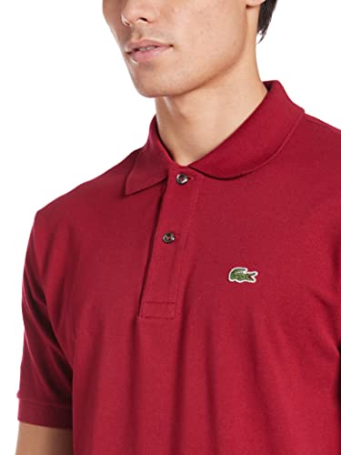 Lacoste L1212 Camisa Polo, Hombre, Rojo (Bordeaux), 6XL