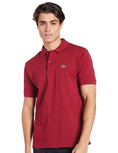 Lacoste L1212 Camisa Polo, Hombre, Rojo (Bordeaux), 6XL