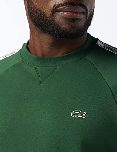 Lacoste SH1213, Sudadera Hombre, Verde (Vert), L