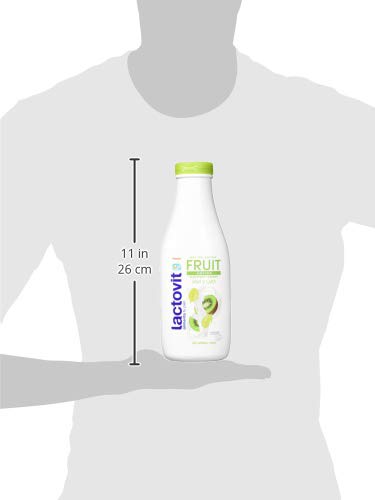 Lactovit - Gel de Ducha Hidratante Fruit Antiox Elasticidad y Cuidado con Kiwi y Uva, para Pieles Normales y Secas - 600 ml