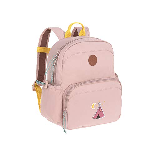 LÄSSIG Adventure Mochila infantil mediana con correa para el pecho, 30 cm, 7 L, Tipi rosa