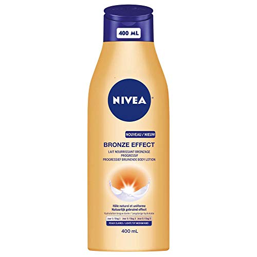 Leche nutritiva Nivea con efecto bronceado progresivo para pieles claras, 400 ml