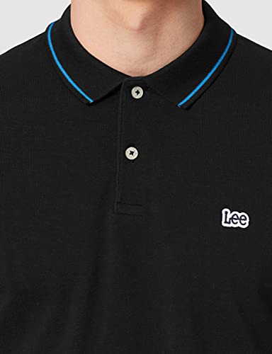 Lee Pique Polo, Polo, Hombre, Negro (Black 01), 3XLarge