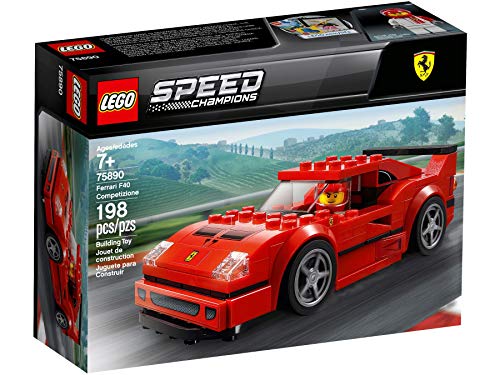 Lego Speed Champions Set – Modelo de coche Ferrari F40 Competizione 75890 + McLaren Elva 30343 (bolsa de plástico)