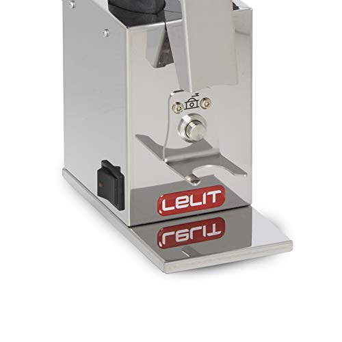 Lelit PL043MMI Fred, Molinillo de café Profesional on-Demand con muelas cónicas de 38 mm, 150 W, 0.25 kg, Acero Inoxidable, Acciaio INOX