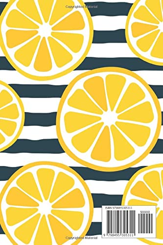 Lemon gift: Gift for Lemon lovers to show appreciation | 6"x9", 120 pages | Notebook