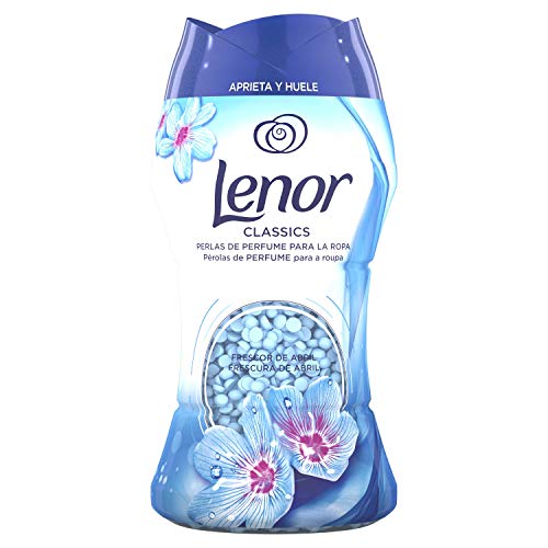 Lenor Frescor de Abril Impulsor de fragancia 140 g, las fragancias que te encantan nunca duraron tanto (hasta 12 semanas en ropa guardada)