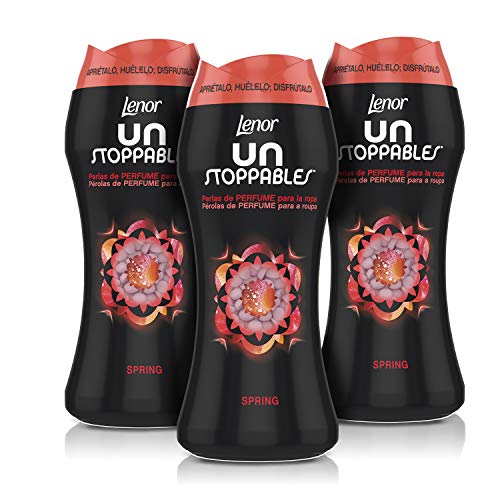 Lenor Unstoppable Spring, Perlas de Perfume para la Ropa, 210 gr, Pack de 3 Unidades