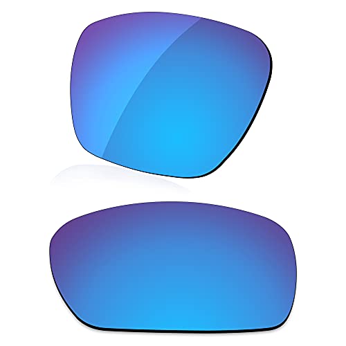 LenzReborn Reemplazo de lente polarizada para Arnette Cheat Sheet AN4166 Sunglass - Más opciones, Rojo fuego + azul hielo., Talla única