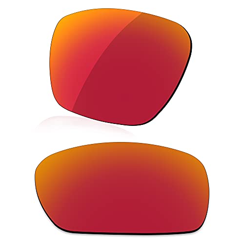 LenzReborn Reemplazo de lente polarizada para Arnette Cheat Sheet AN4166 Sunglass - Más opciones, Rojo Fuego - Espejo polarizado, Talla única