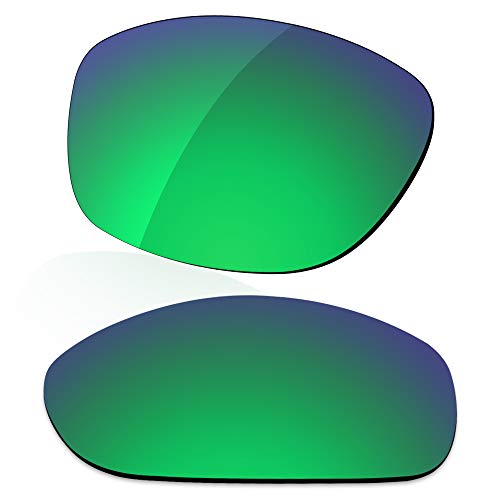 LenzReborn Reemplazo de lente polarizada para Arnette Hot Shot AN4182 Sunglass - Más opciones, Verde césped - Espejo polarizado, Talla única