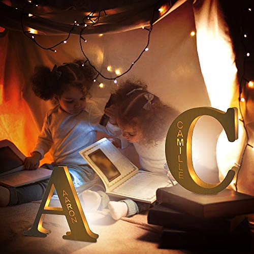 Letras Luz LED Personalizada Nombre Regalo Para Niños Navidad Cumpleaños Bodas Decoración Cabecera