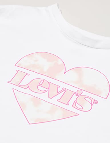 Levi's kids Lvg Cropped Long Slv Te Shirt Tnica, Blanco, 12 años para Niñas