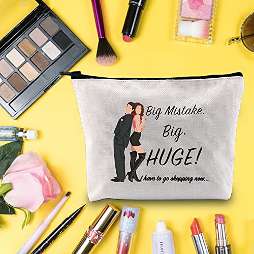 LEVLO Pretty Woman TV Show Cosmético Maquillaje Bolsa Mujer Bonita Fans Regalo Gran Error Grande Enorme I Have To Go De Compras Ahora Maquillaje Cremallera Bolsa Para Mujeres Niñas, Gran error,