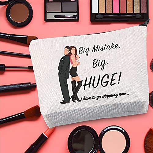 LEVLO Pretty Woman TV Show Cosmético Maquillaje Bolsa Mujer Bonita Fans Regalo Gran Error Grande Enorme I Have To Go De Compras Ahora Maquillaje Cremallera Bolsa Para Mujeres Niñas, Gran error,