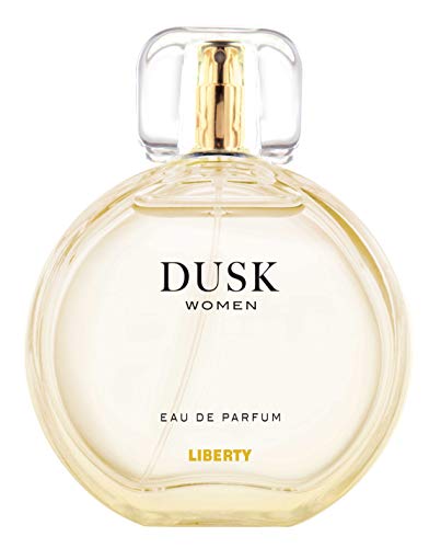 Liberty LUXURY Dusk Perfume (100 ml / 3,4 oz) para mujer, afrutado chipre, fresa, naranja, notas de vainilla y musgo, olor de larga duración, eau de parfum (EDP) - (Dusk)