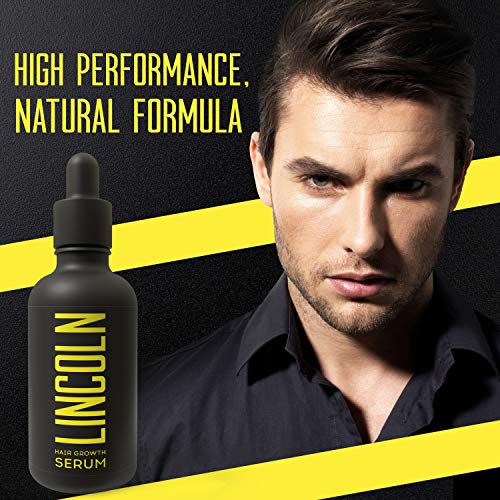 LINCOLN Serum Anticaída Pelo con Biotina para Hombres - Serum Crecimiento Cabello y Caída de Pelo - Enriquecido con Vitaminas Capilares - Tratamiento Natural para Caída Cabello Hombre - 50 ml