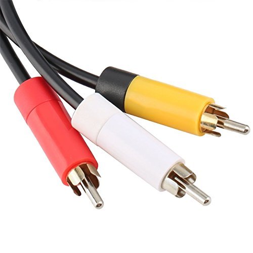 Link-e : Cable AV de audio/video RCA HD para consola XBOX360 (contactos chapados en oro, longitud de 1.80m)